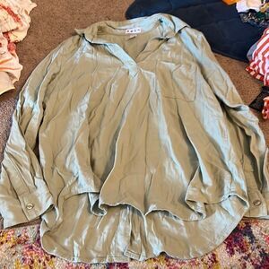 Dash large green blouse